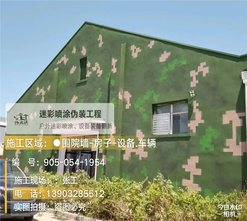 鸡西外墙数码迷彩漆施工报价清单（100㎡标准墙面测算）